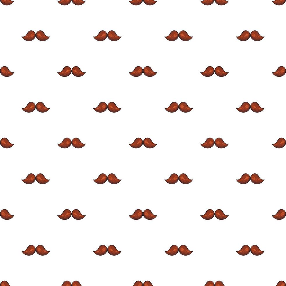 Moustache pattern, cartoon style vector