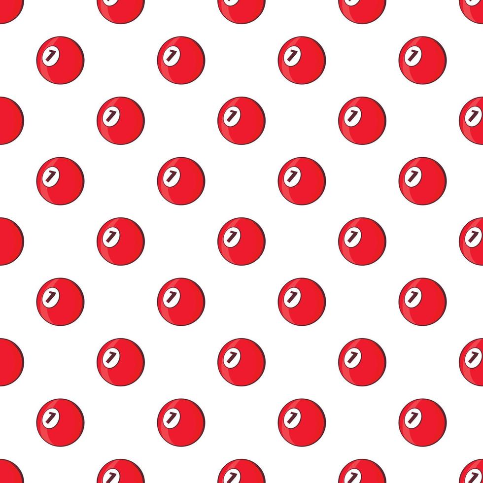 Billiard ball pattern, cartoon style vector