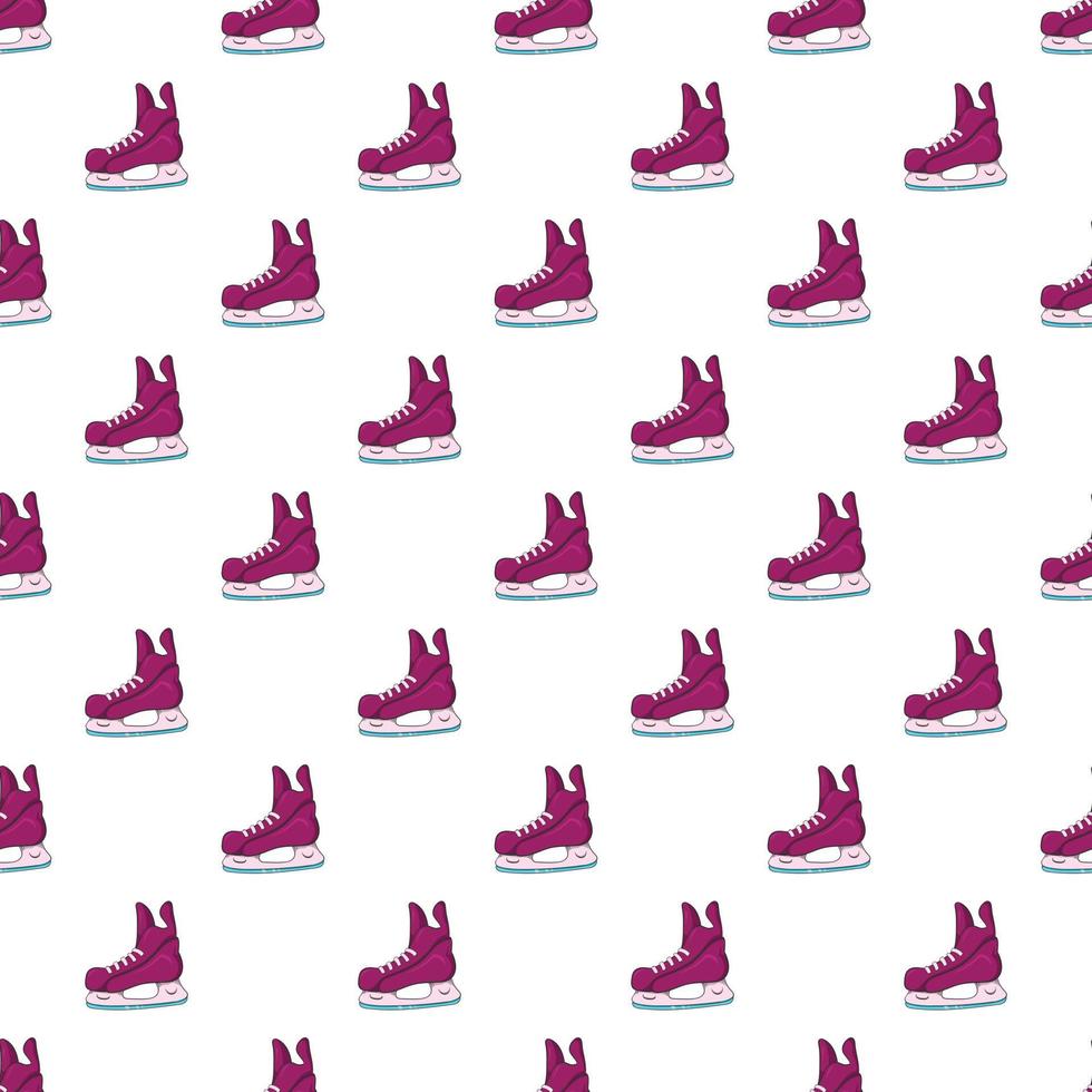 Skates pattern, cartoon style vector