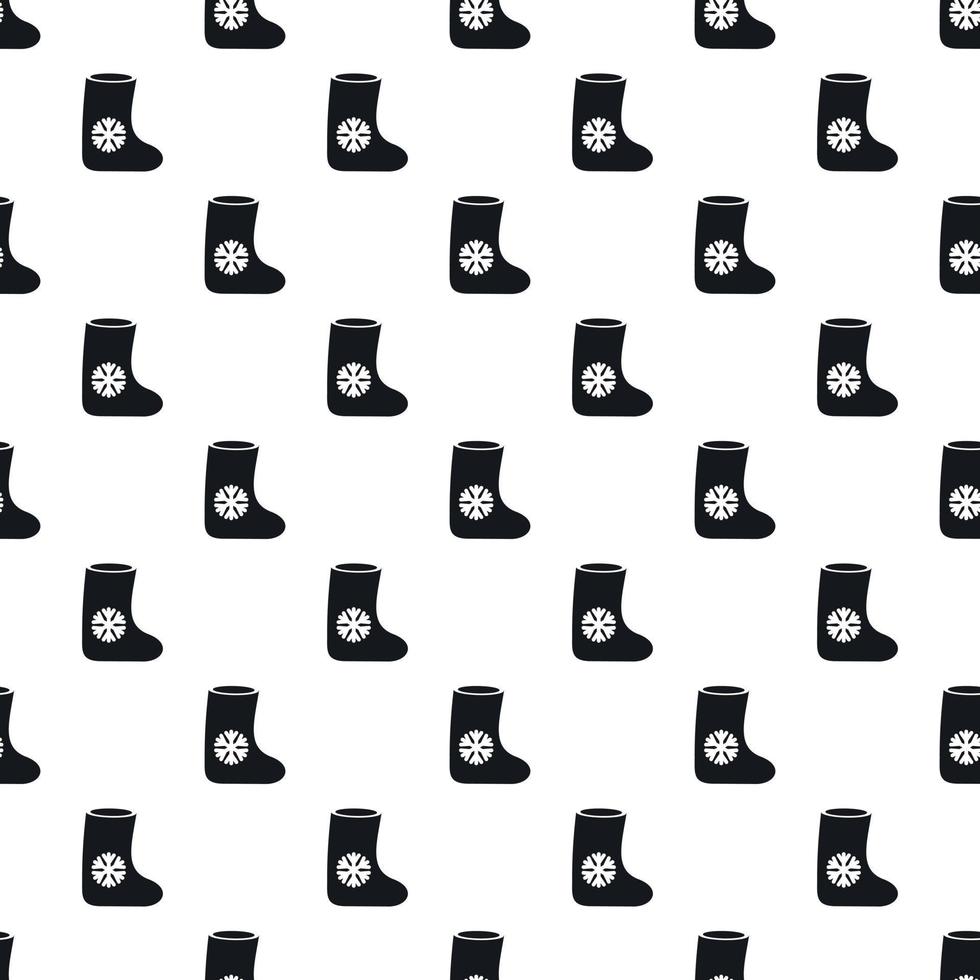 Felt boot pattern, simple style vector