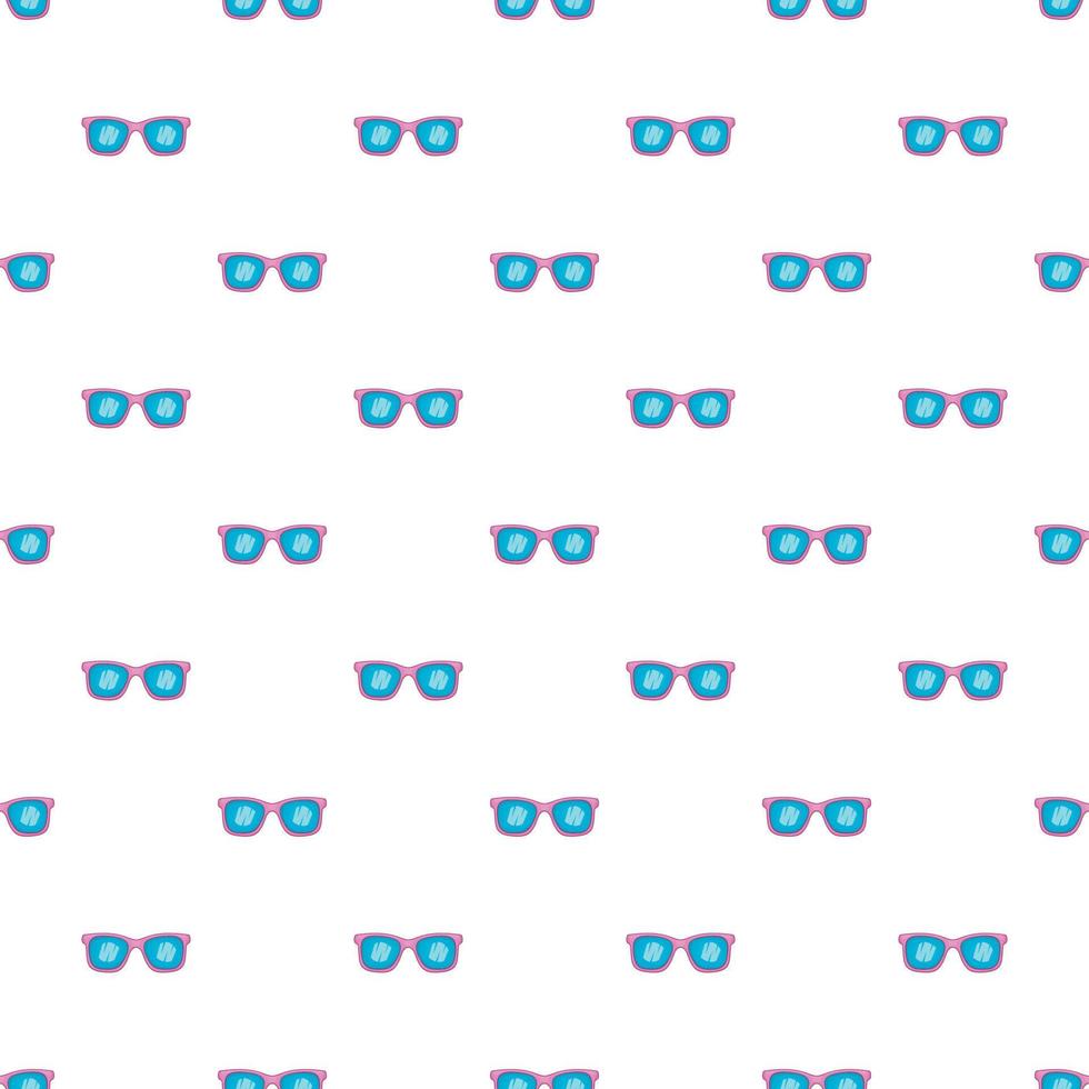 Glasses pattern, cartoon style vector