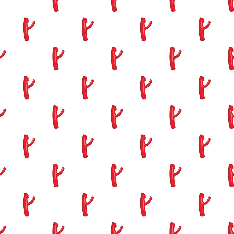 Blood vessel pattern, cartoon style vector