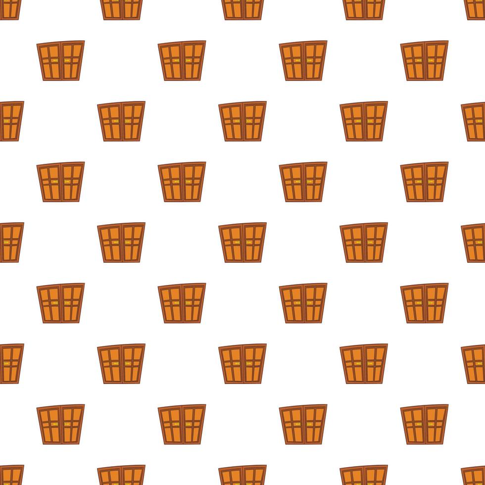 Double door pattern, cartoon style vector