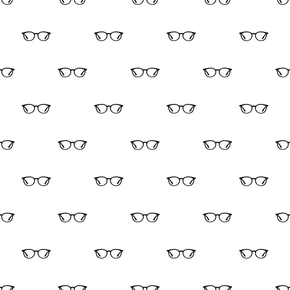 Glasses pattern, simple style vector