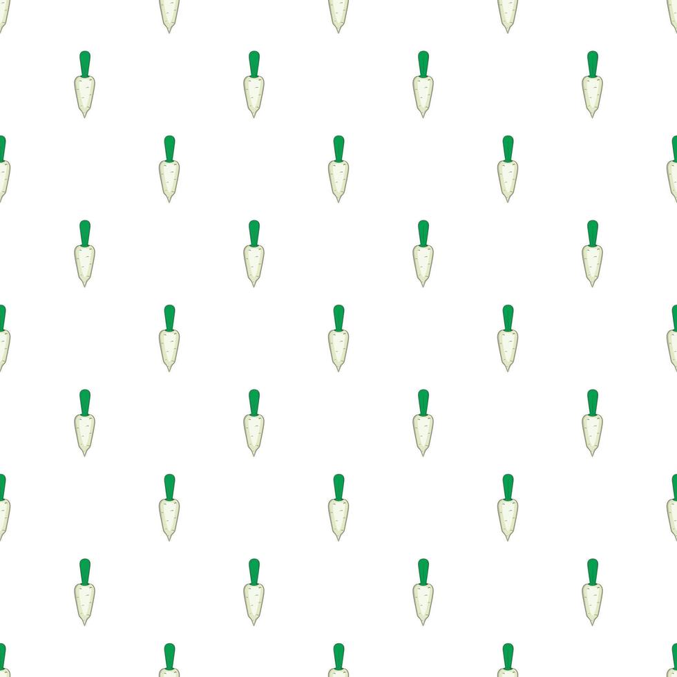 Parsley root pattern, cartoon style vector