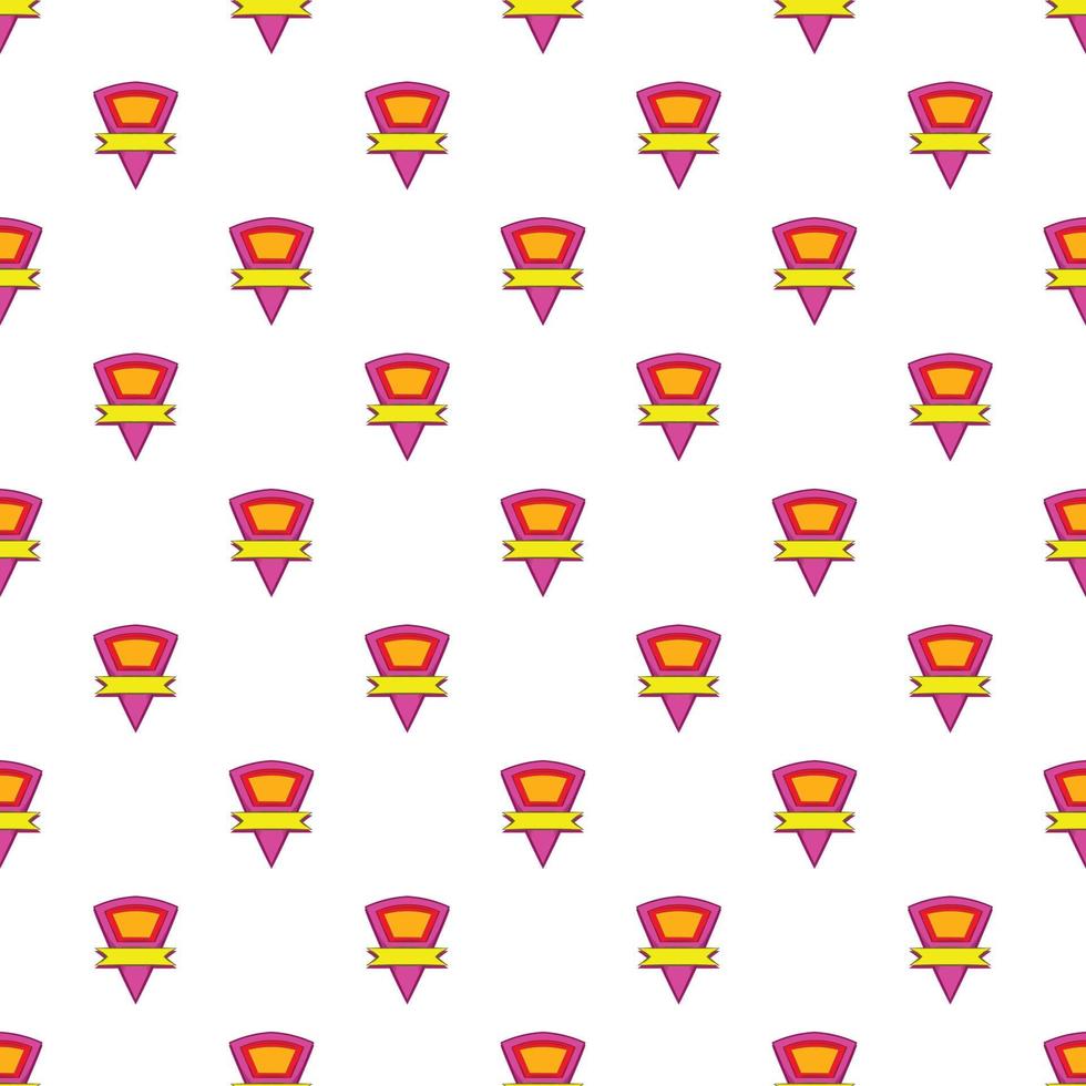 Triangular label pattern, cartoon style vector