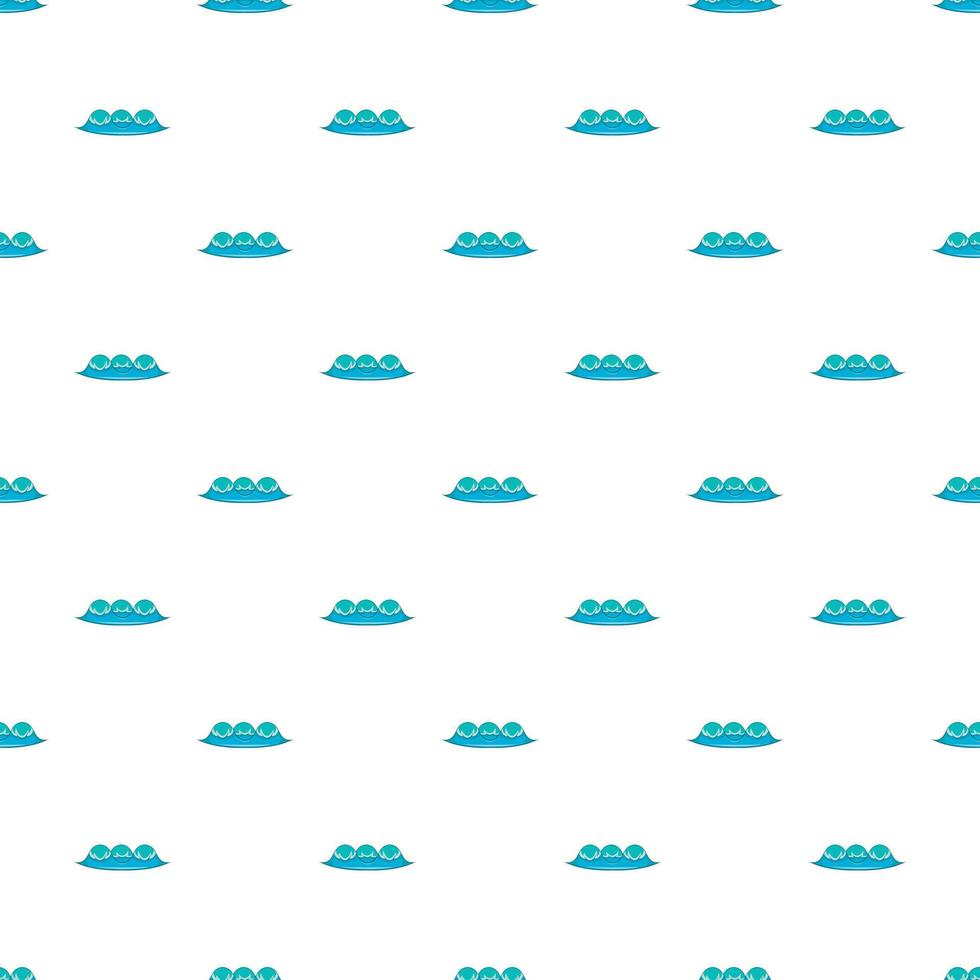 Water wave pattern, cartoon style vector