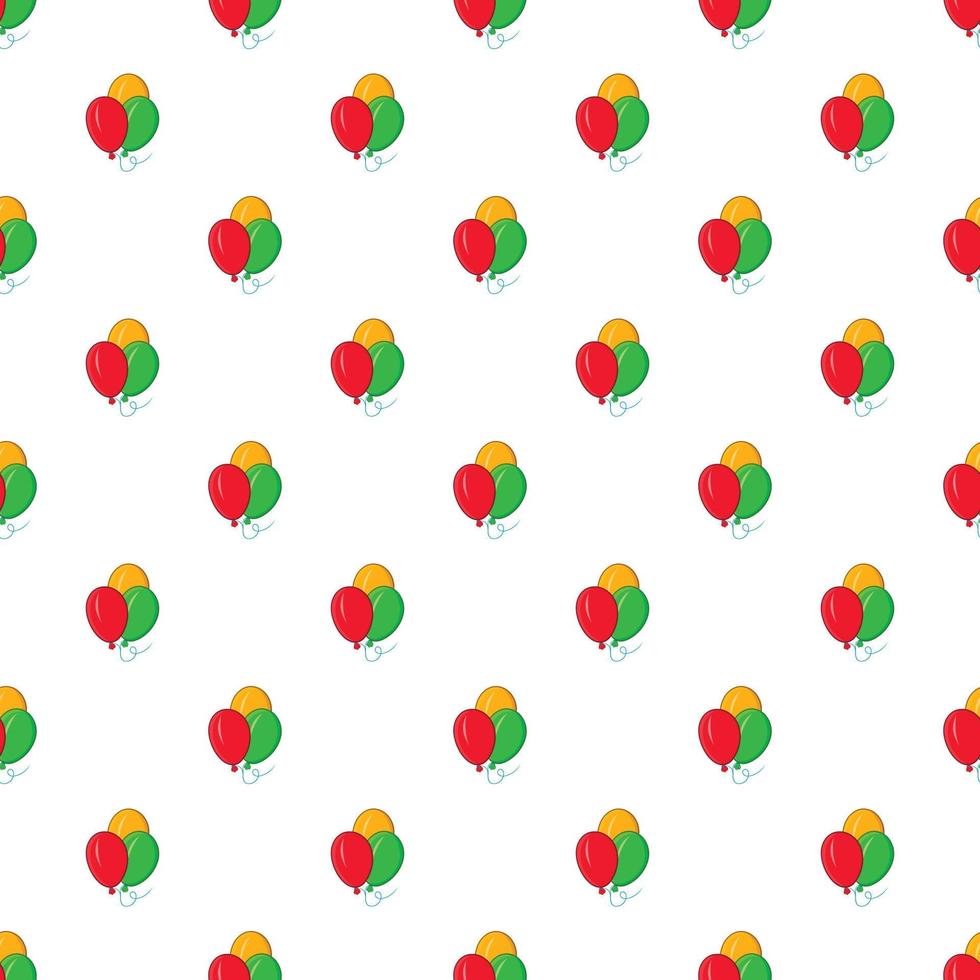 Balloons pattern, cartoon style vector