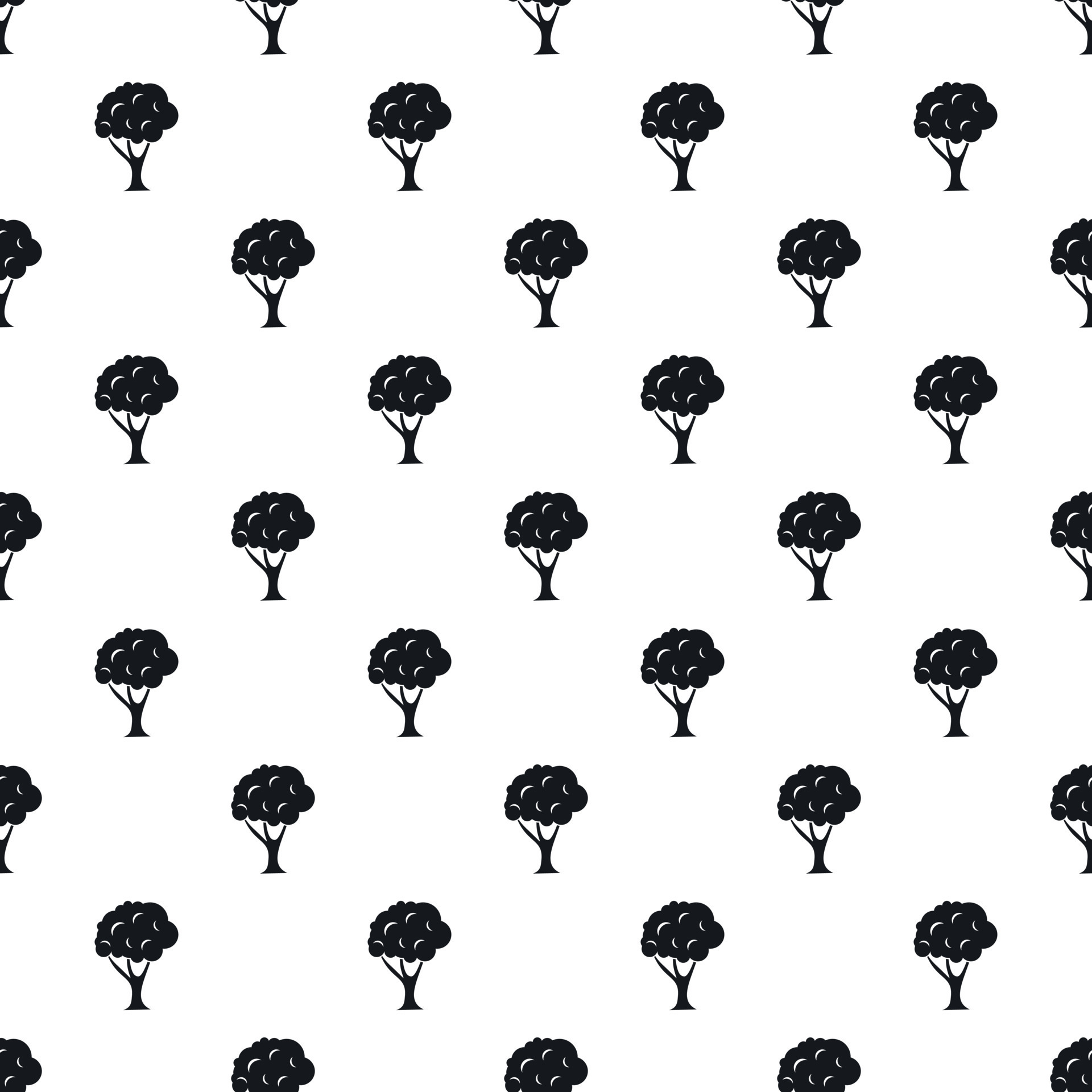 Tree pattern, simple style 14700578 Vector Art at Vecteezy
