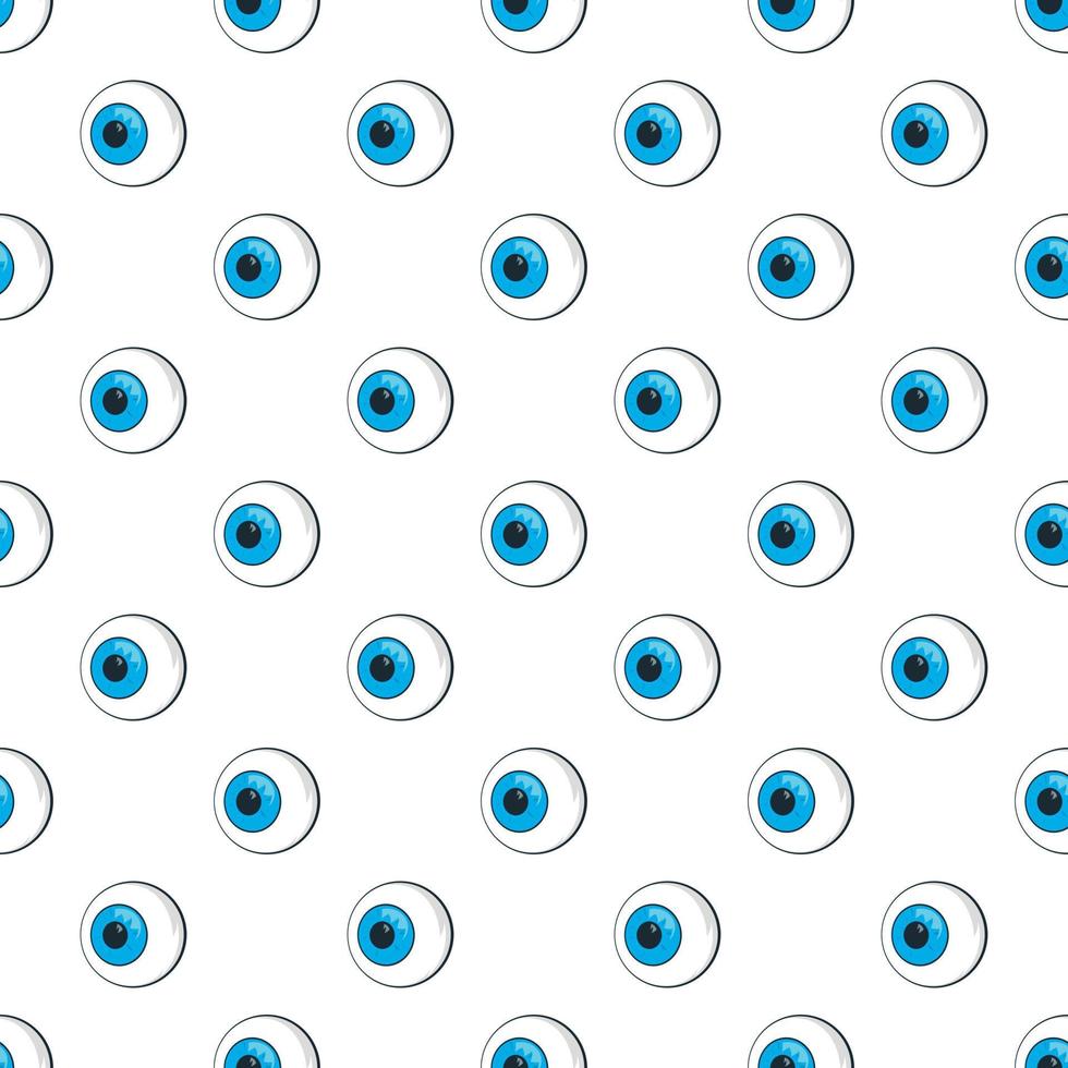 patrón de ojos, estilo de dibujos animados vector