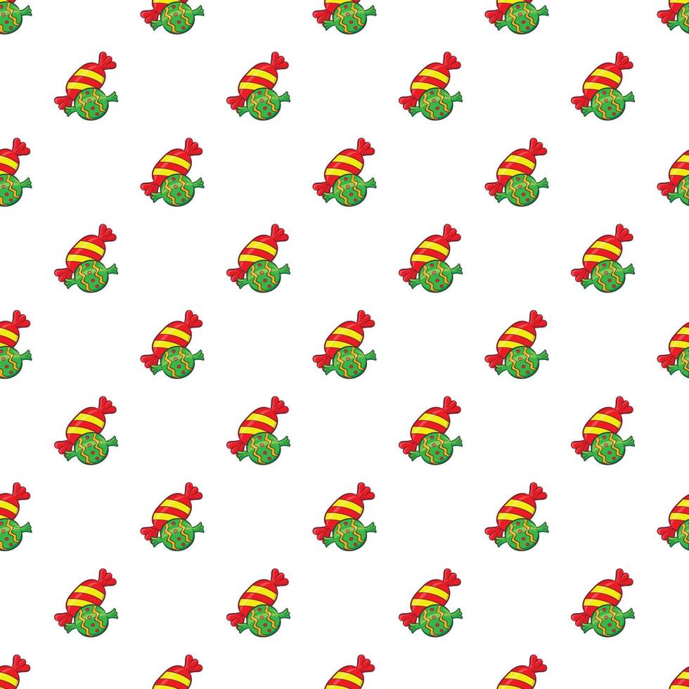 Candy pattern, cartoon style vector