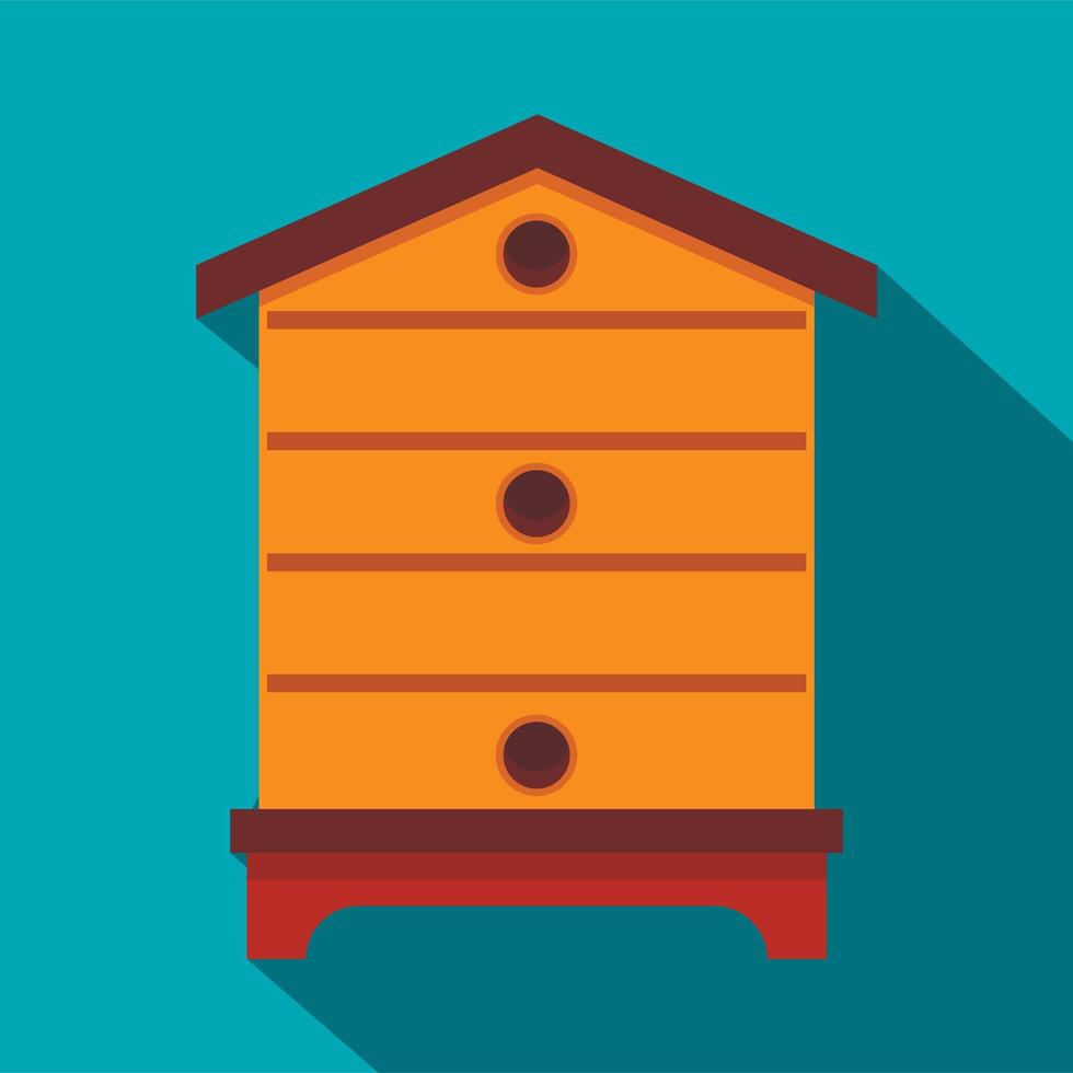 Hive icon, flat style vector