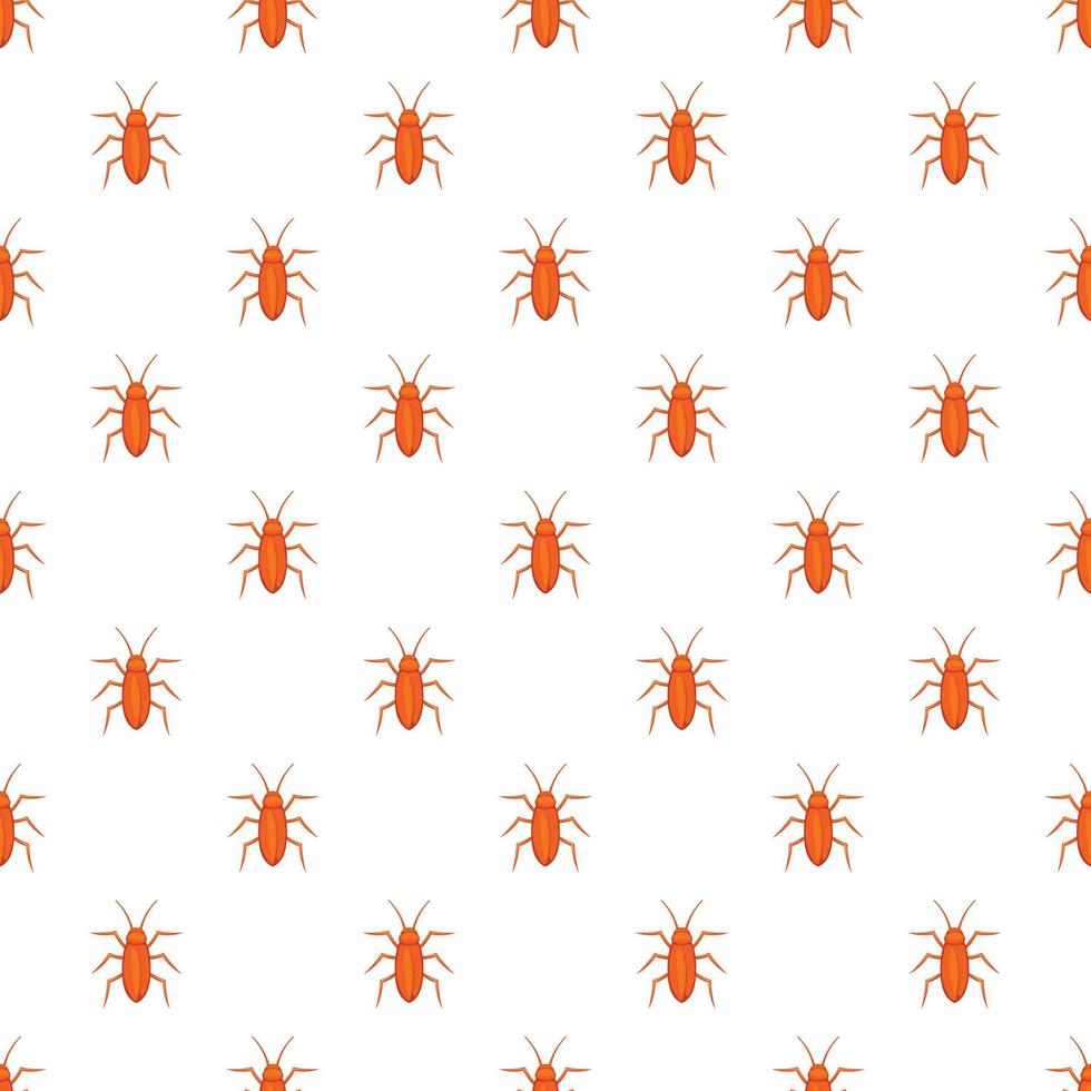 Cockroach pattern, cartoon style vector