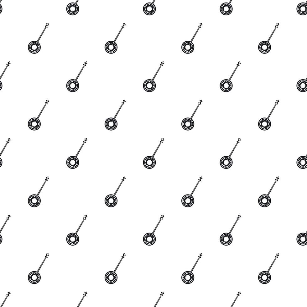 Banjo pattern, simple style vector