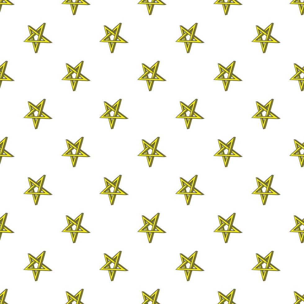 Star crossed pattern, cartoon style vector