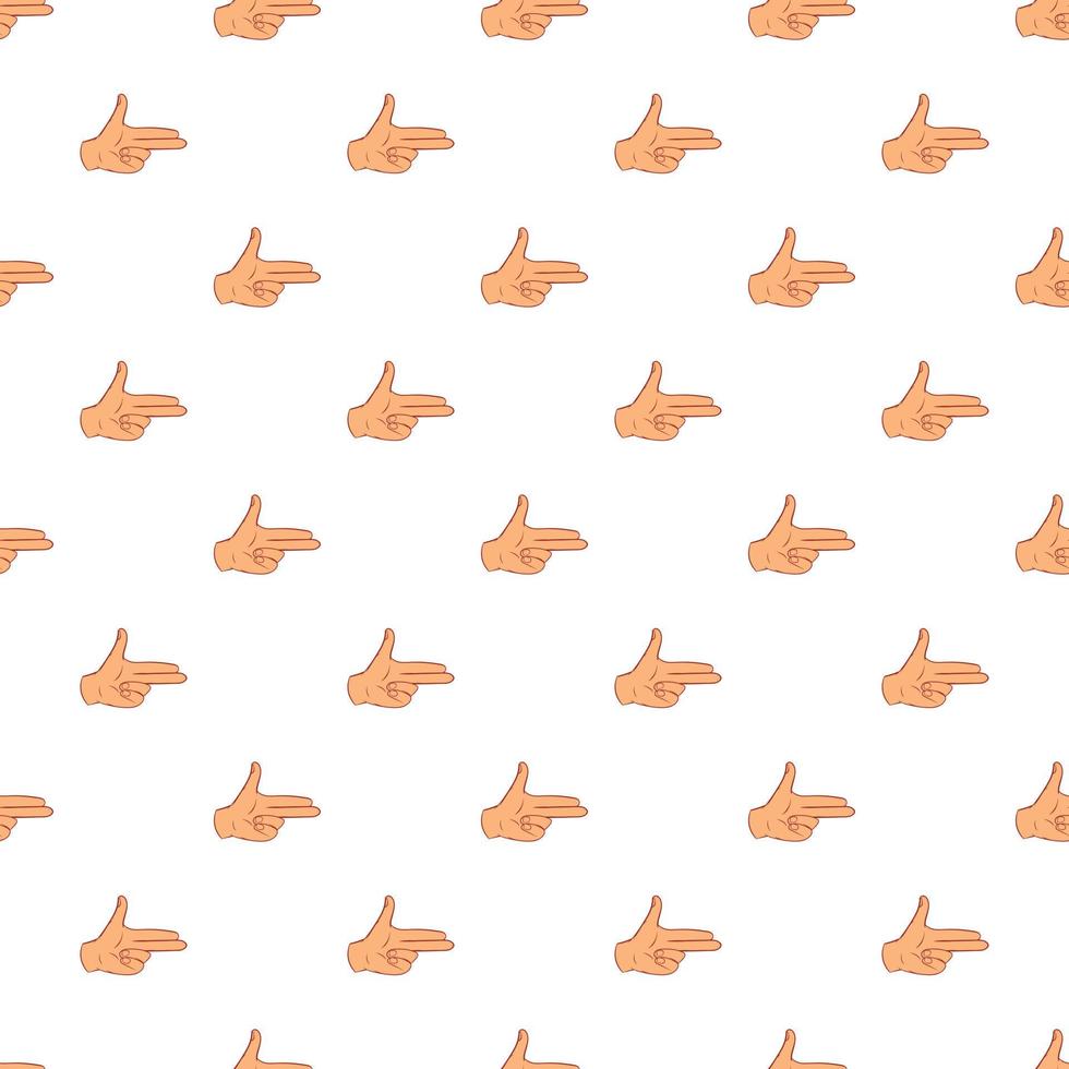 Gesture index and middle finger together pattern vector