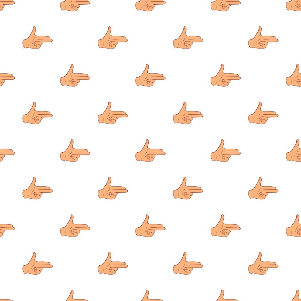 Gesture index and middle finger together pattern vector