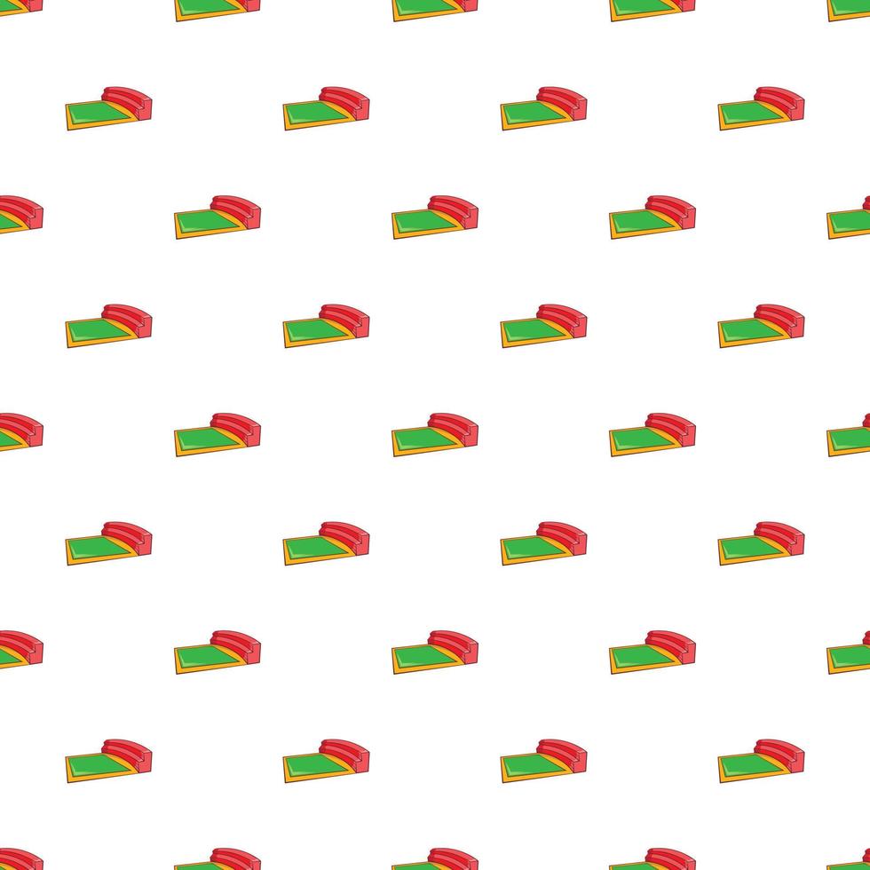 Small square stadium pattern, cartoon style vector