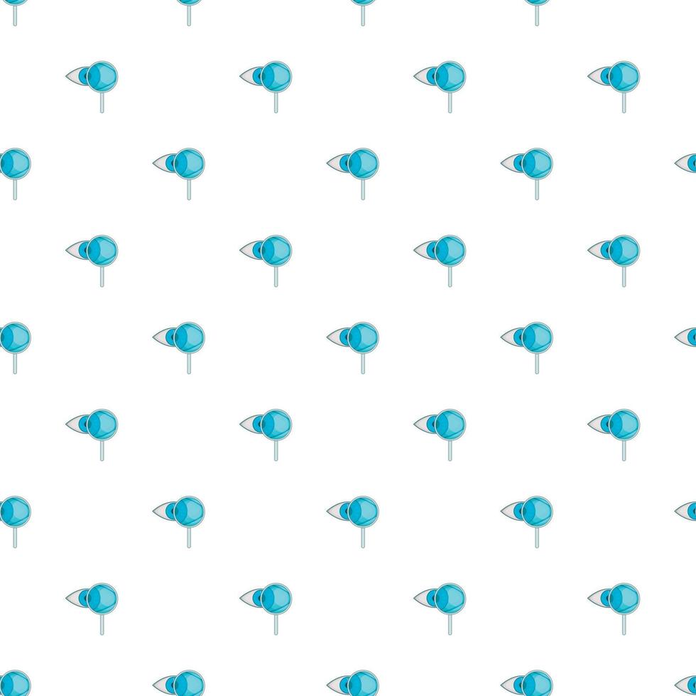 Eye with a magnifying glass pattern, cartoon style vector