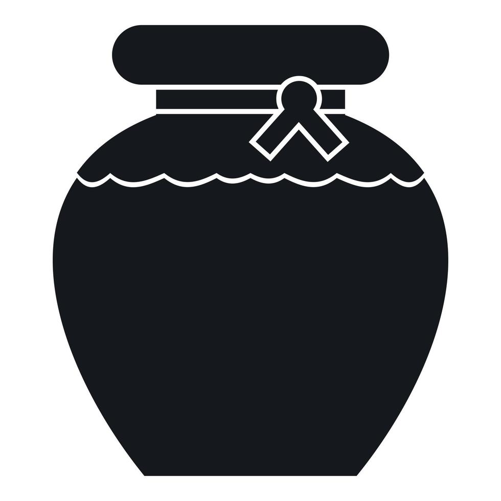 Honey icon, simple style vector
