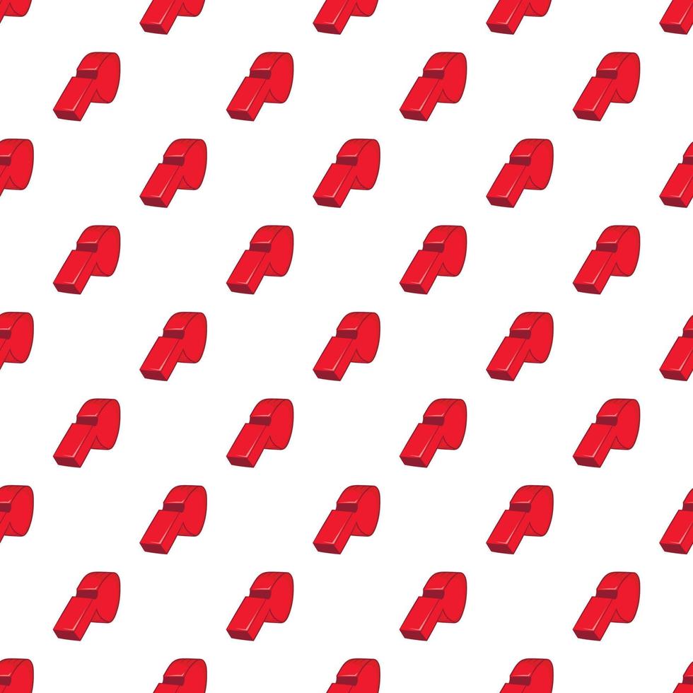 Whistle of referee pattern, cartoon style vector