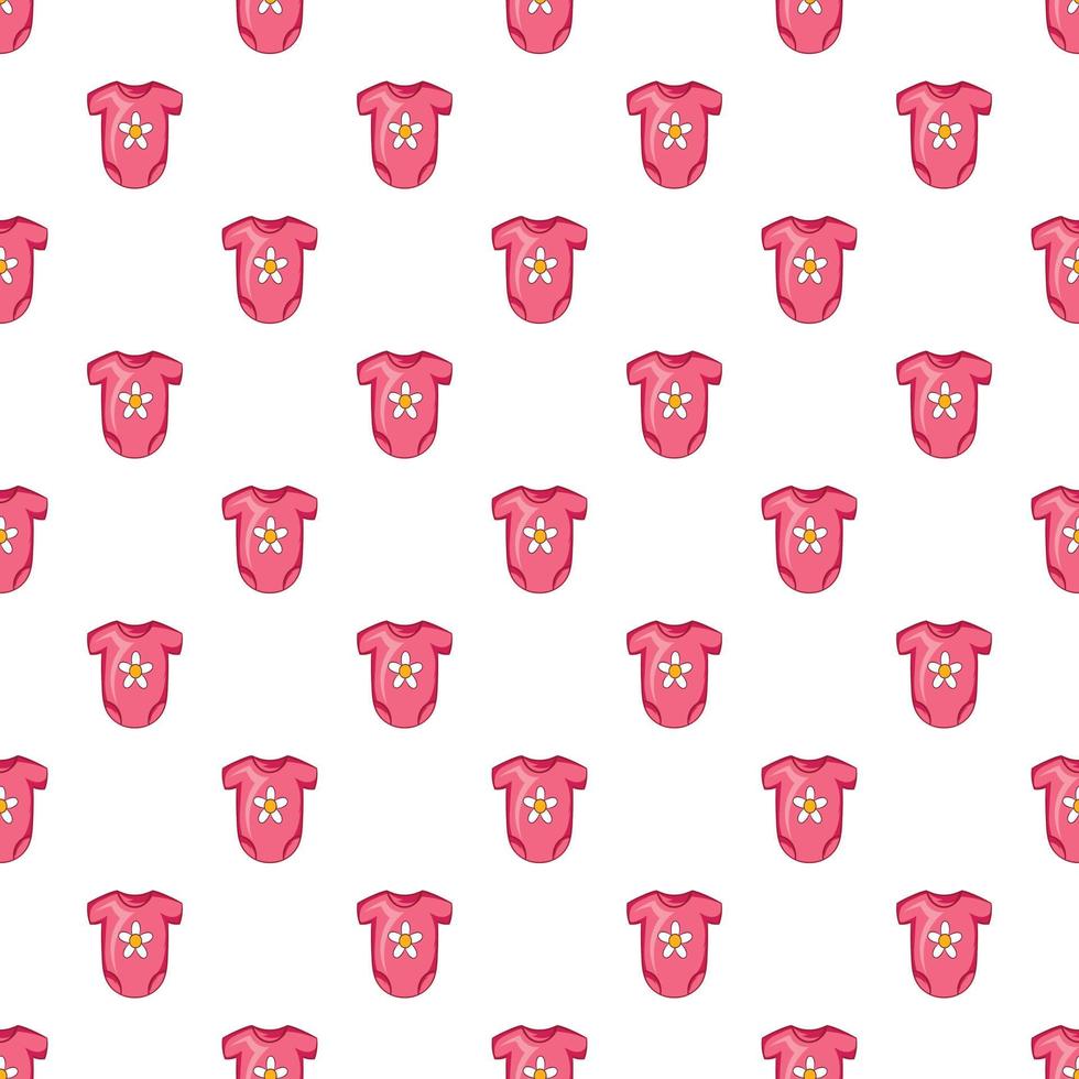 Infant bodysuit pattern, cartoon style vector