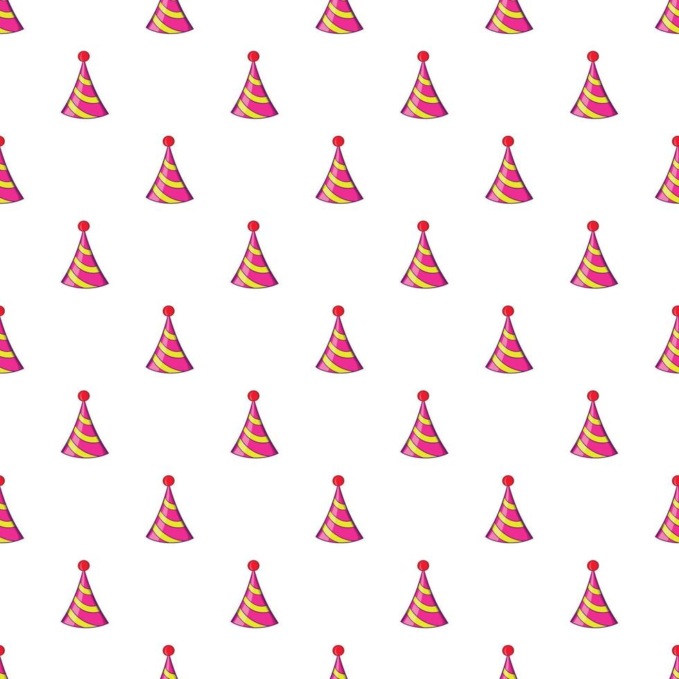 Party hat pattern, cartoon style vector