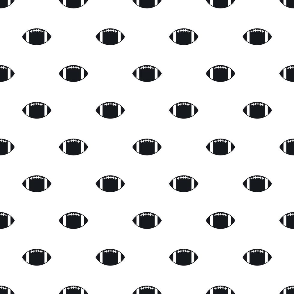 Rugby ball pattern, simple style vector