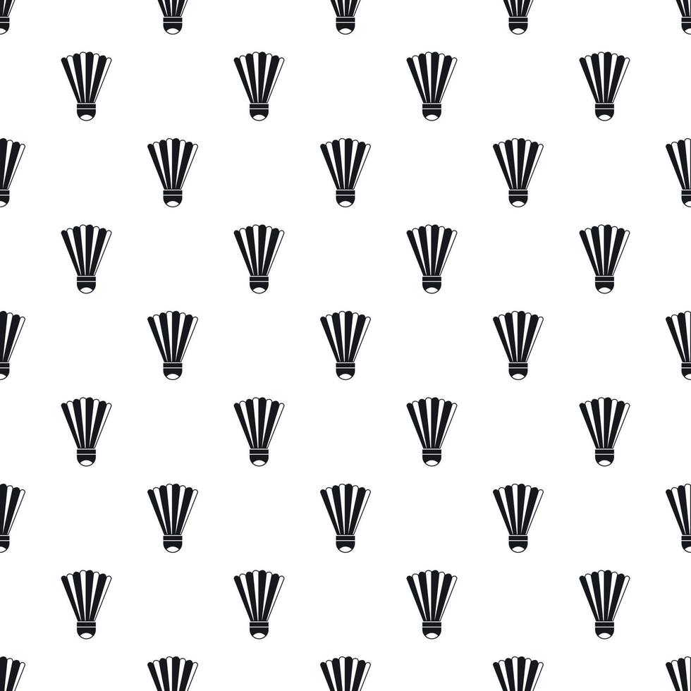 Shuttlecock pattern, simple style vector