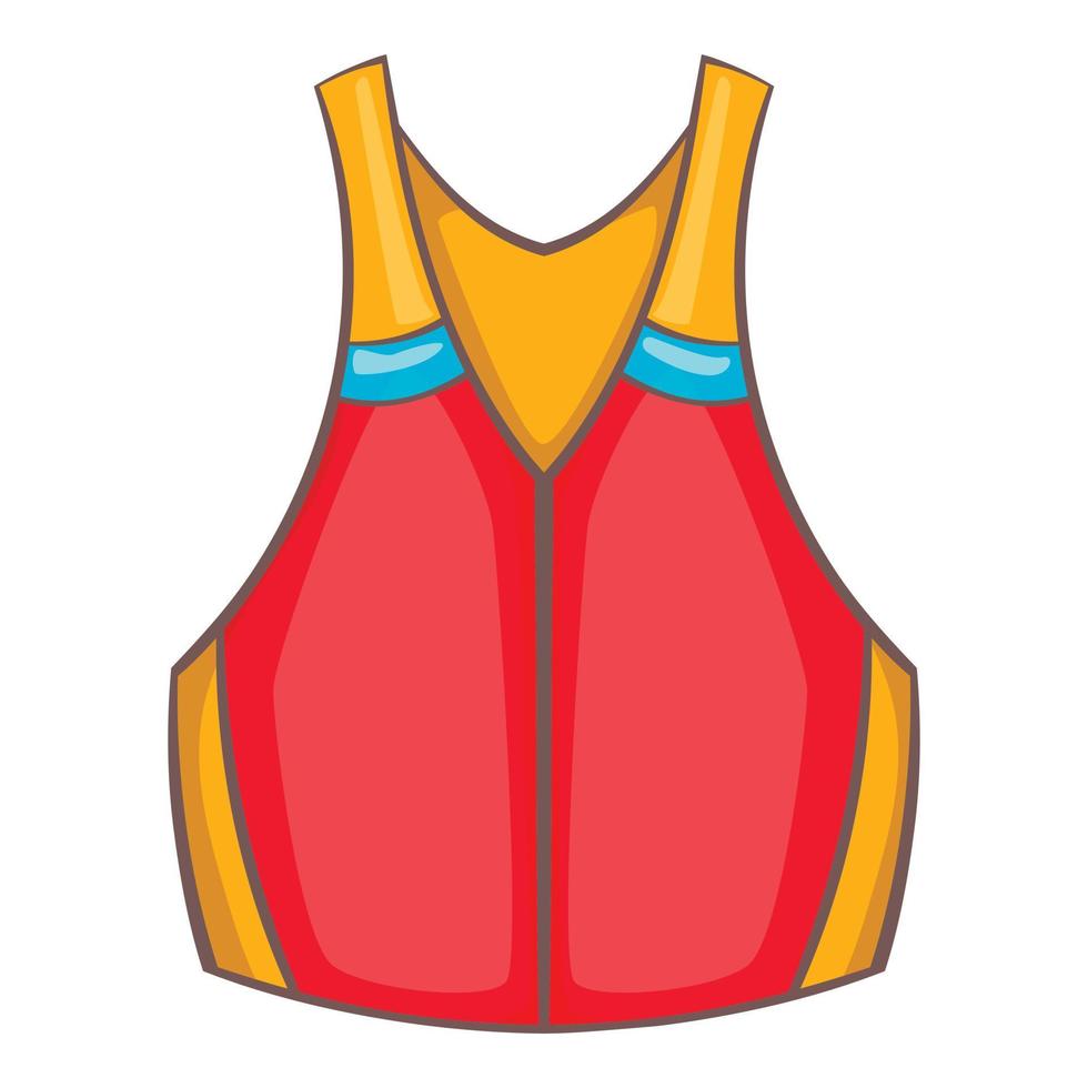 Life vest icon, cartoon style vector