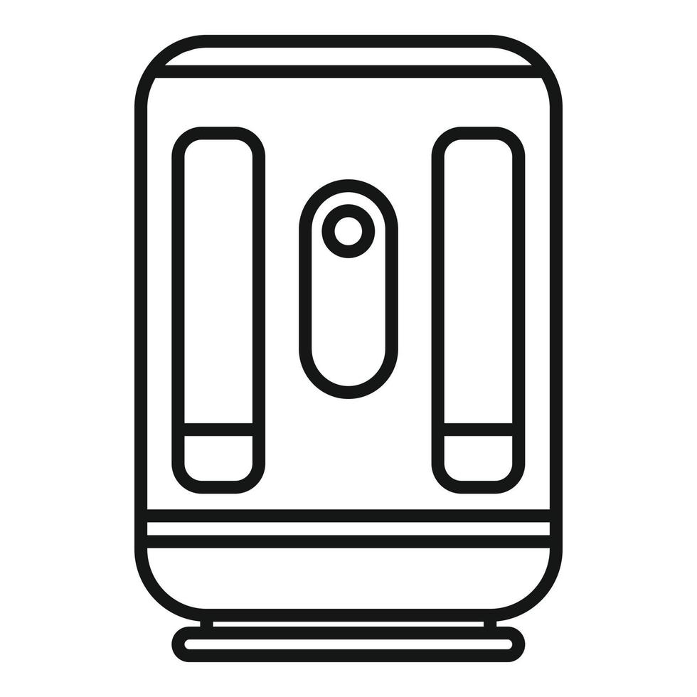 Electronic insect trap icon, outline style vector