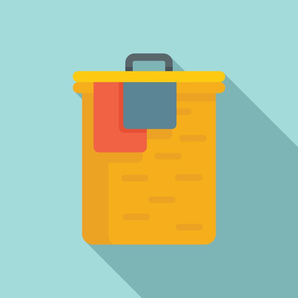 Softener clothes box icon, flat style vector