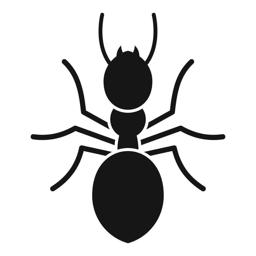 icono de hormiga, estilo simple vector
