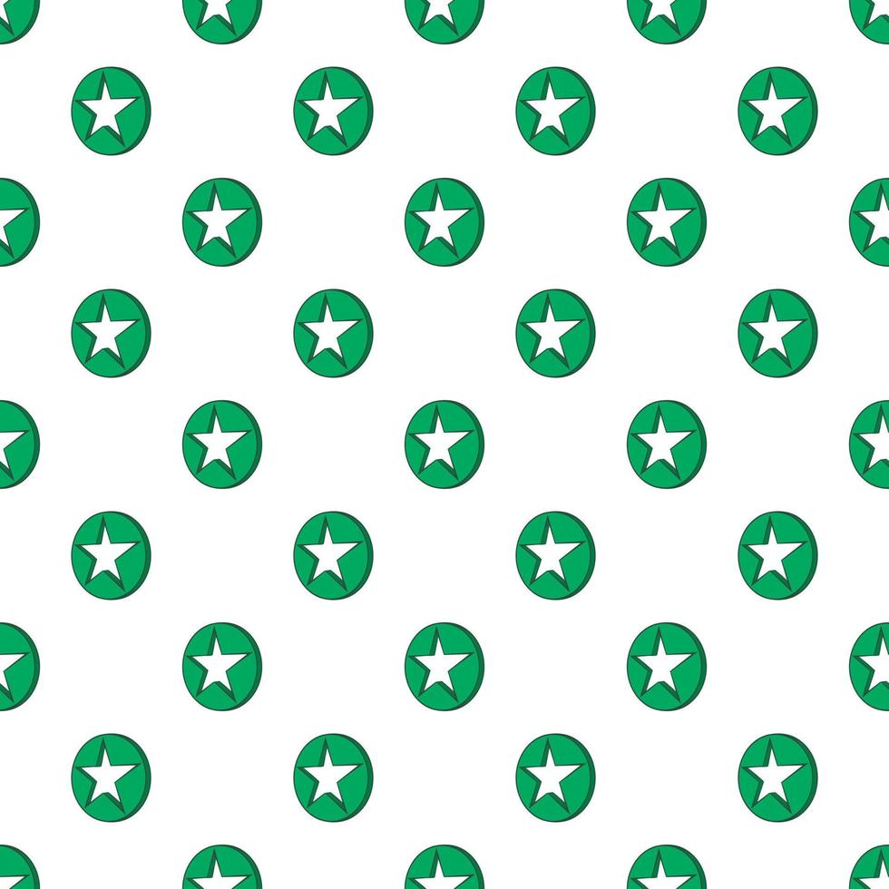 Star in circle pattern, cartoon style vector