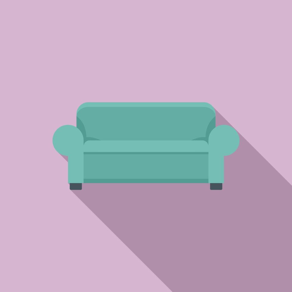Nursing sofa icon, flat style vector