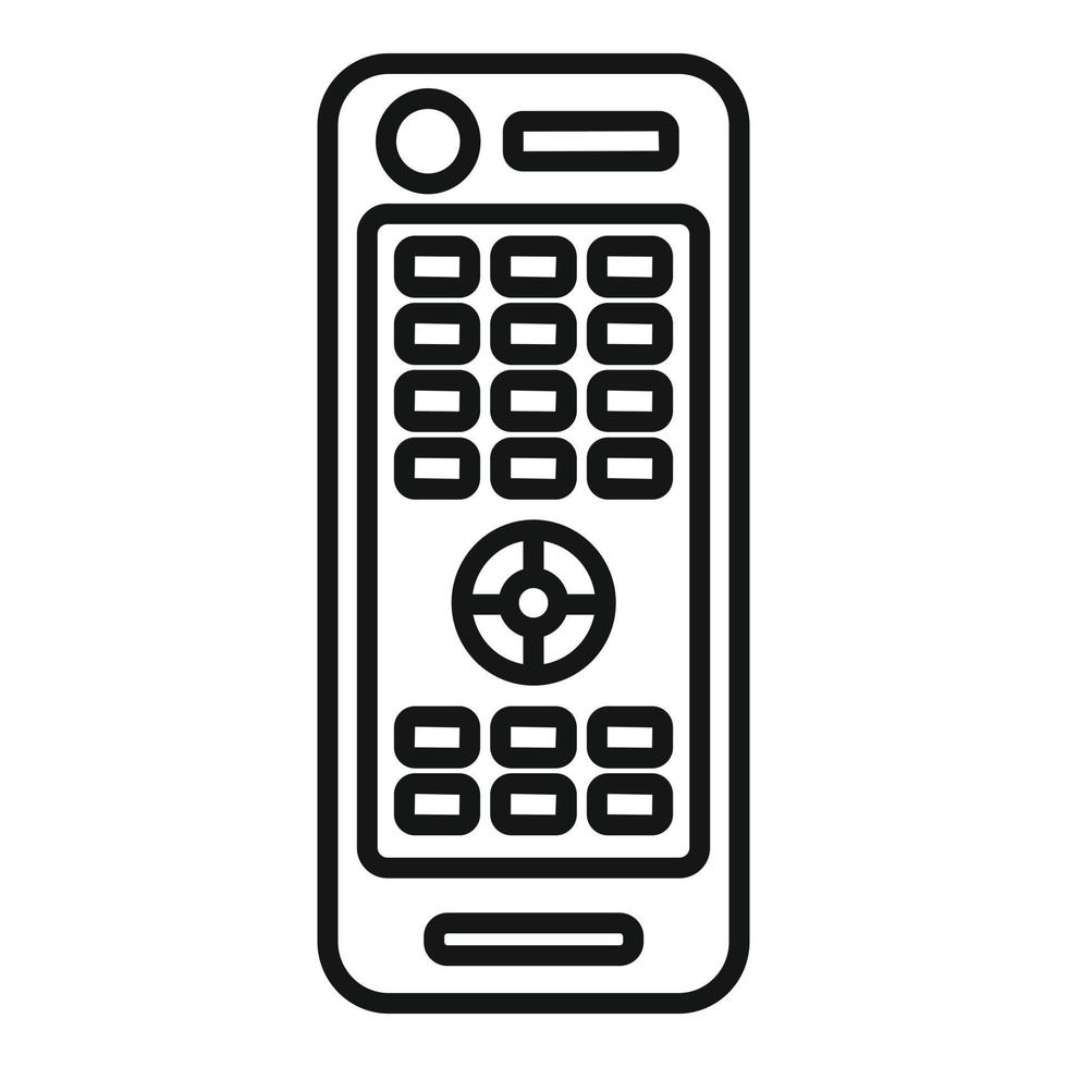 Remote control icon, outline style vector