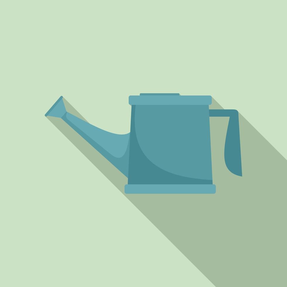 Watering can icon, flat style vector