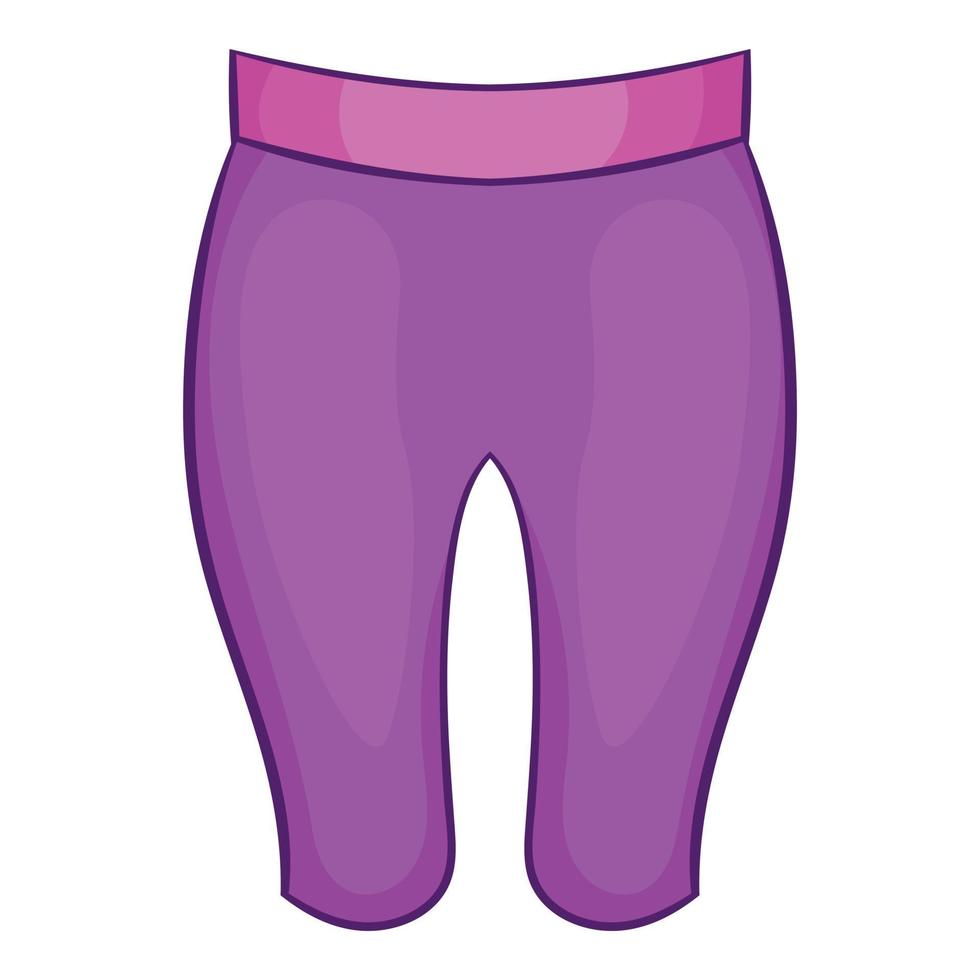 icono de pantalones cortos deportivos, estilo de dibujos animados. vector