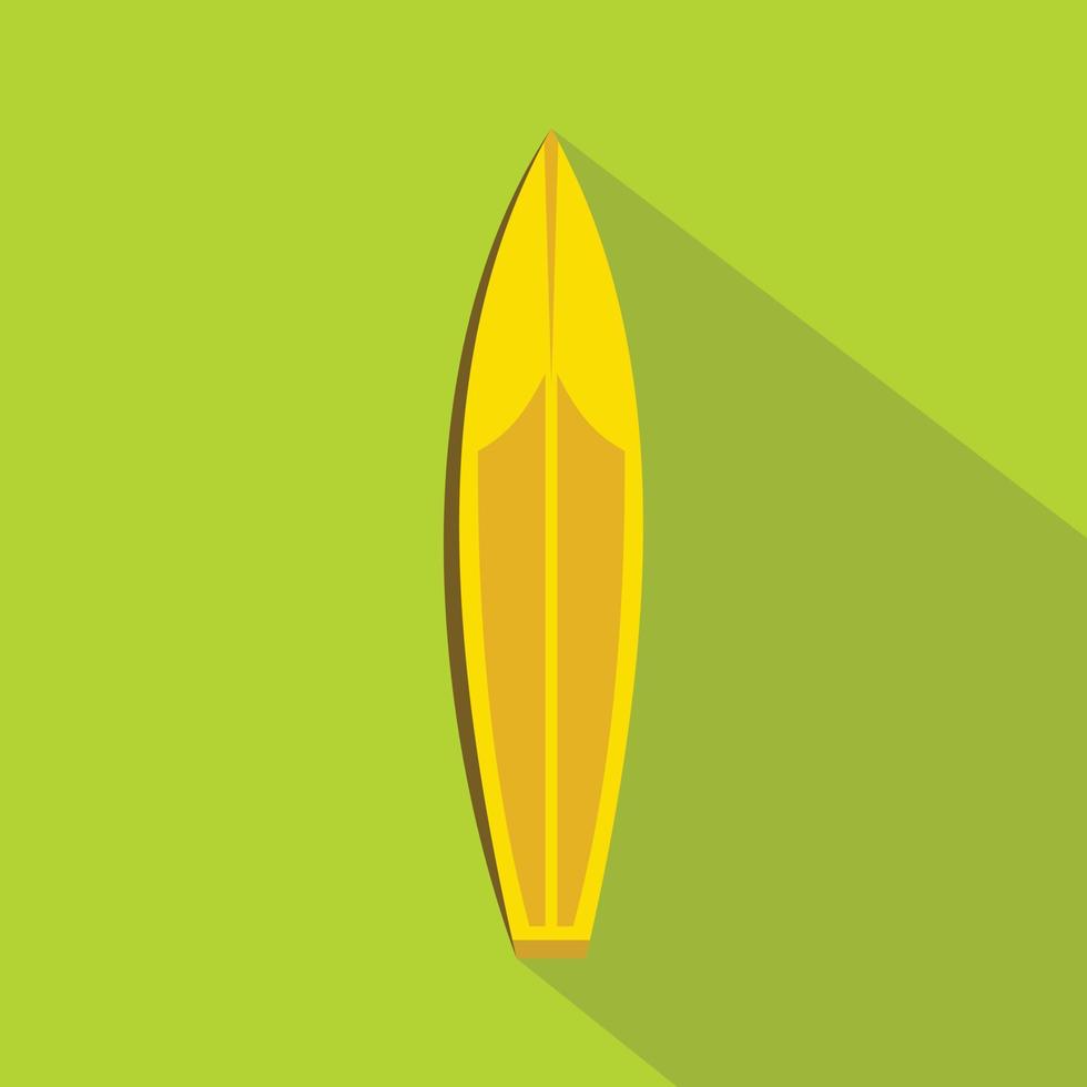 Surfboard icon, flat style vector