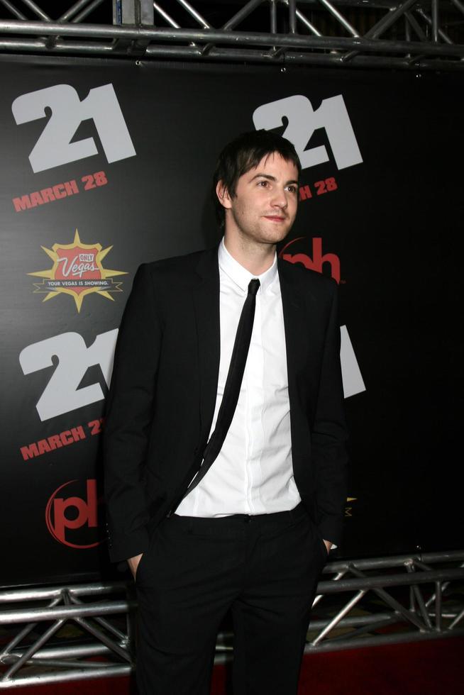 Jim Sturgess 21 Premiere Planet Hollywood Hotel and Casino Las Vegas, NV Match 12 2008 photo