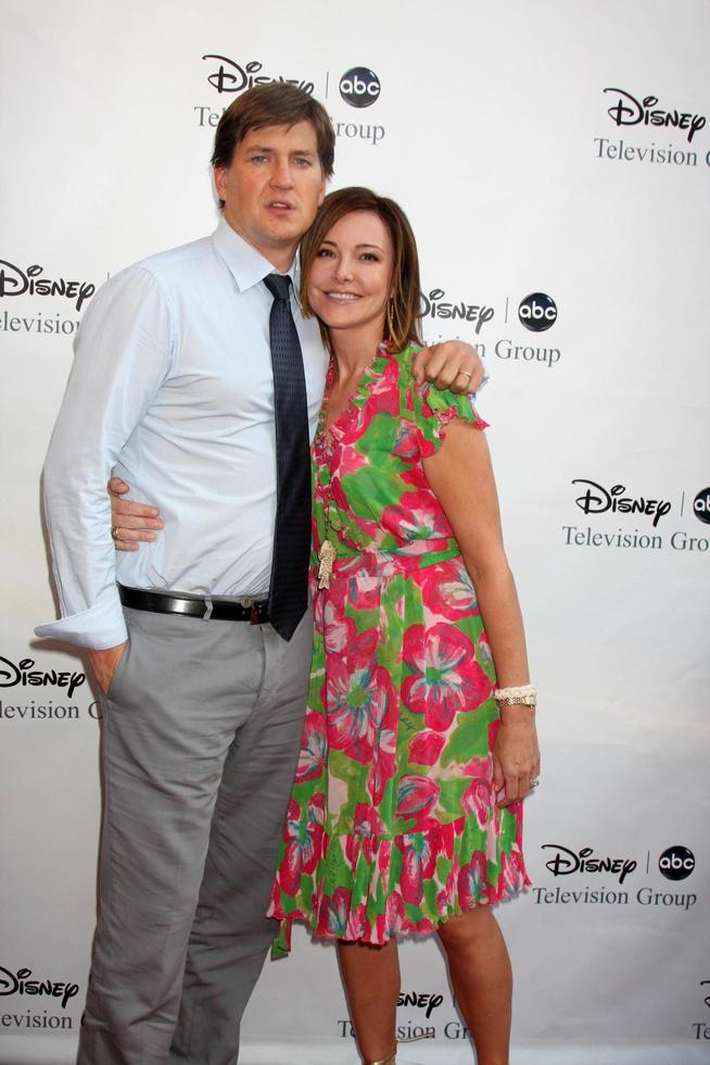 Christa Miller and Bill Lawrence arriving at the ABC TV TCA Party at The Langham Huntington Hotel and Spa in Pasadena, CA on August 8, 2009 photo