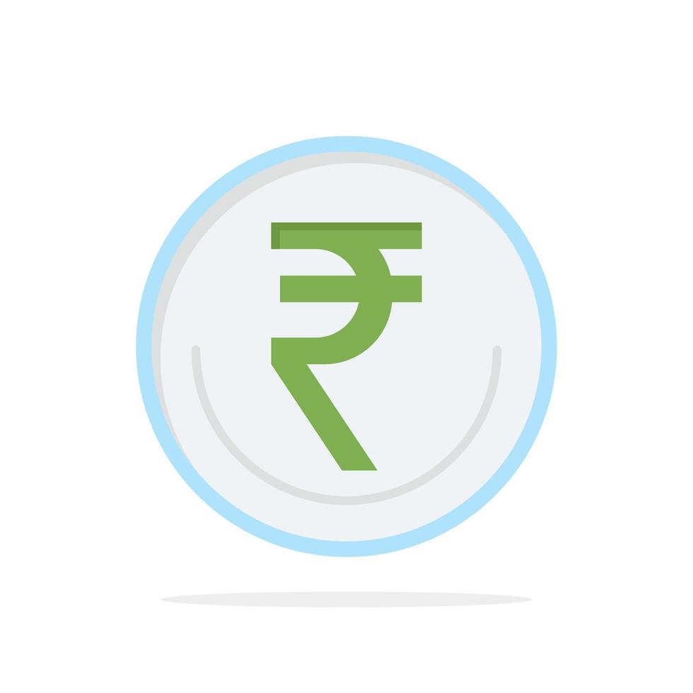 Business Currency Finance Indian Inr Rupee Trade Abstract Circle Background Flat color Icon vector