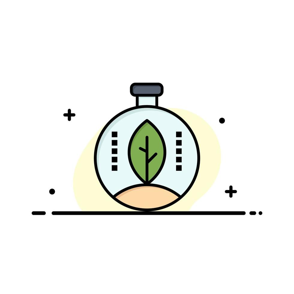 Green Innovation Energy Power  Business Flat Line Filled Icon Vector Banner Template