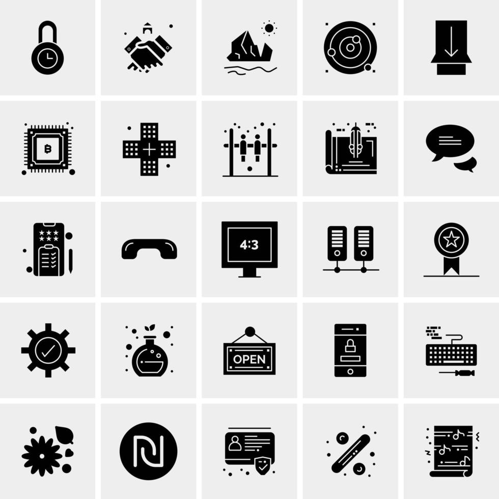 25 Universal Business Icons Vector Creative Icon Illustration to use in web and Mobile Related project