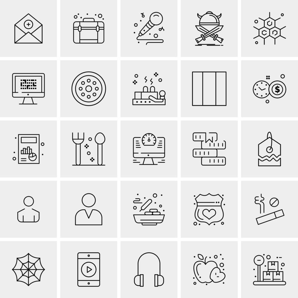 25 Universal Business Icons Vector Creative Icon Illustration to use in web and Mobile Related project