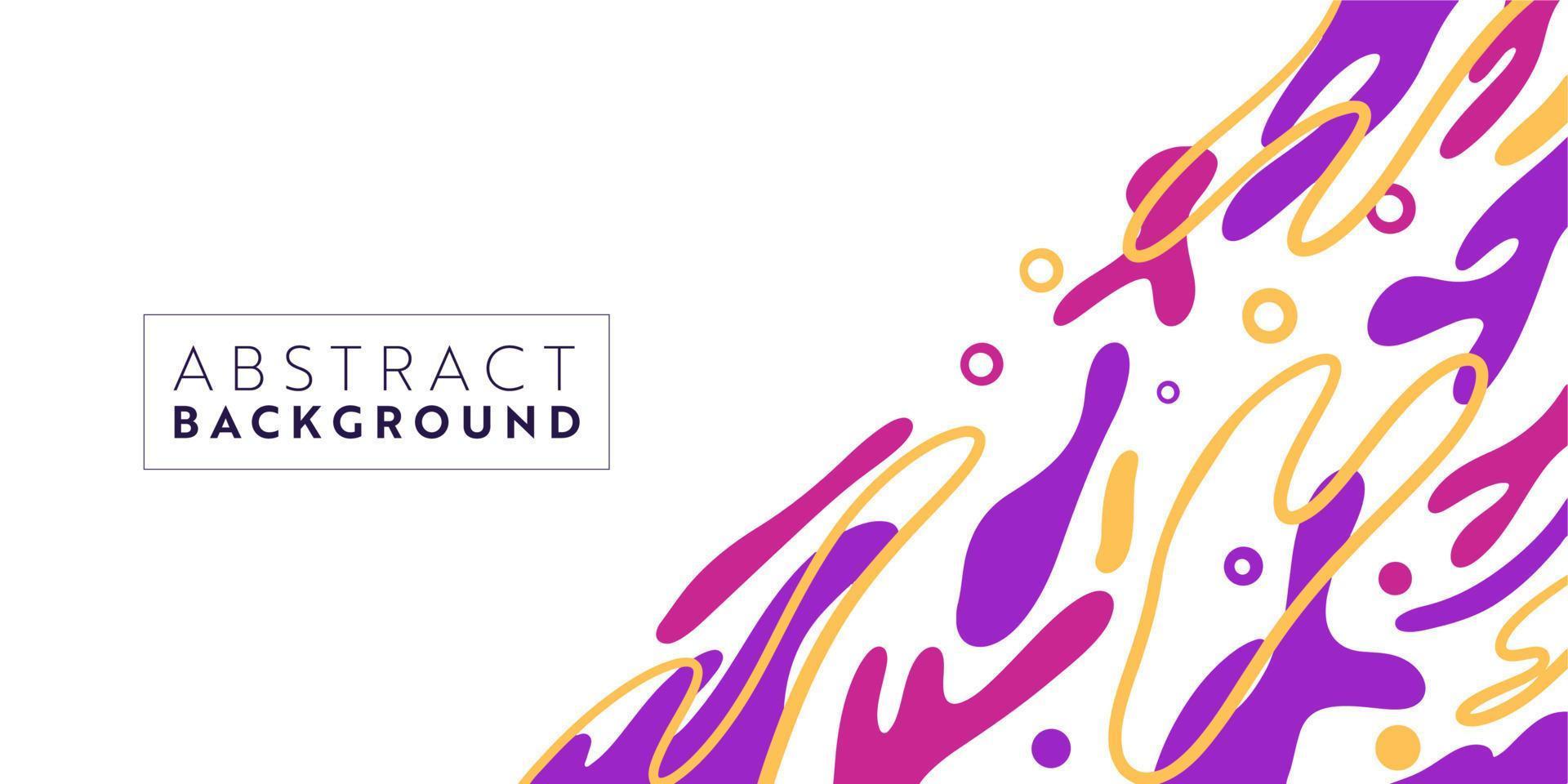 Abstract colorful template banner with color. Design with liquid shape. vector