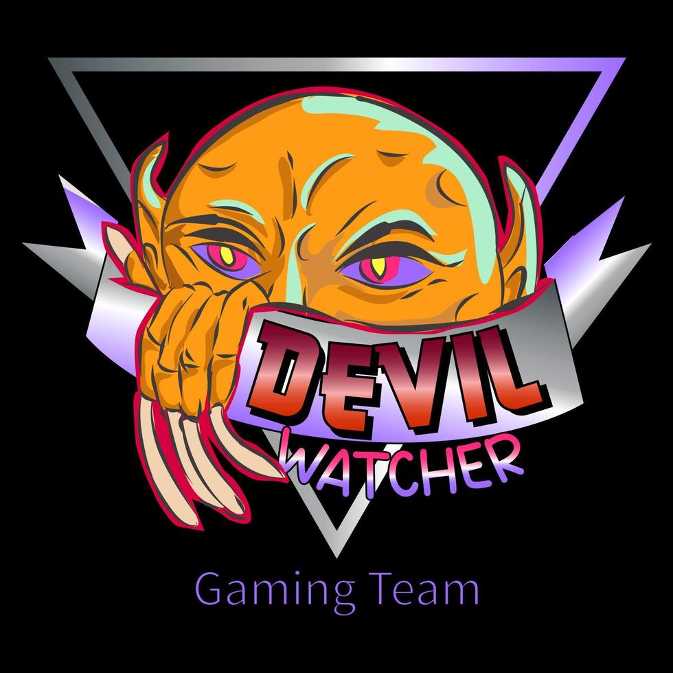 Devil Watcher Sign vector