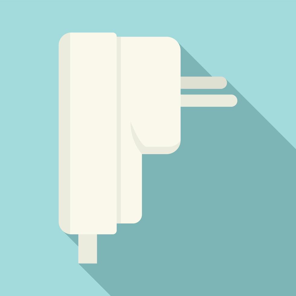 Air conditioner plug icon, flat style vector