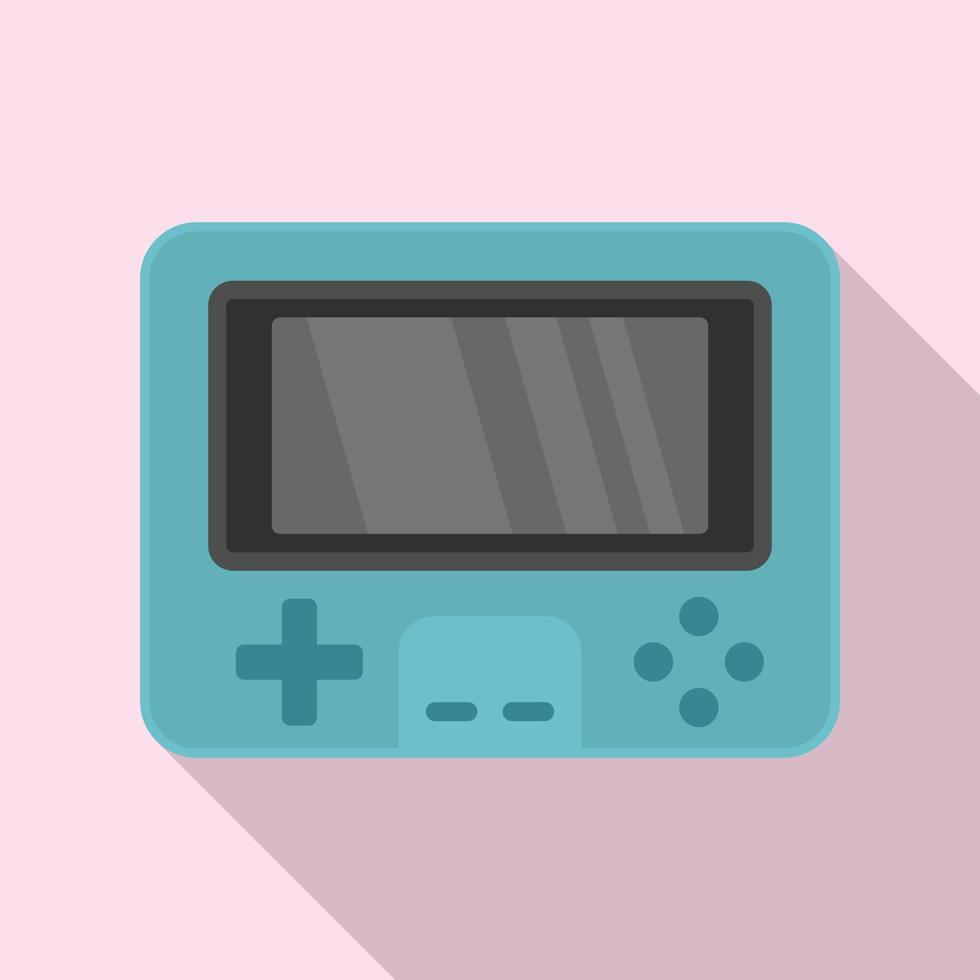 icono de consola de juegos, estilo plano vector