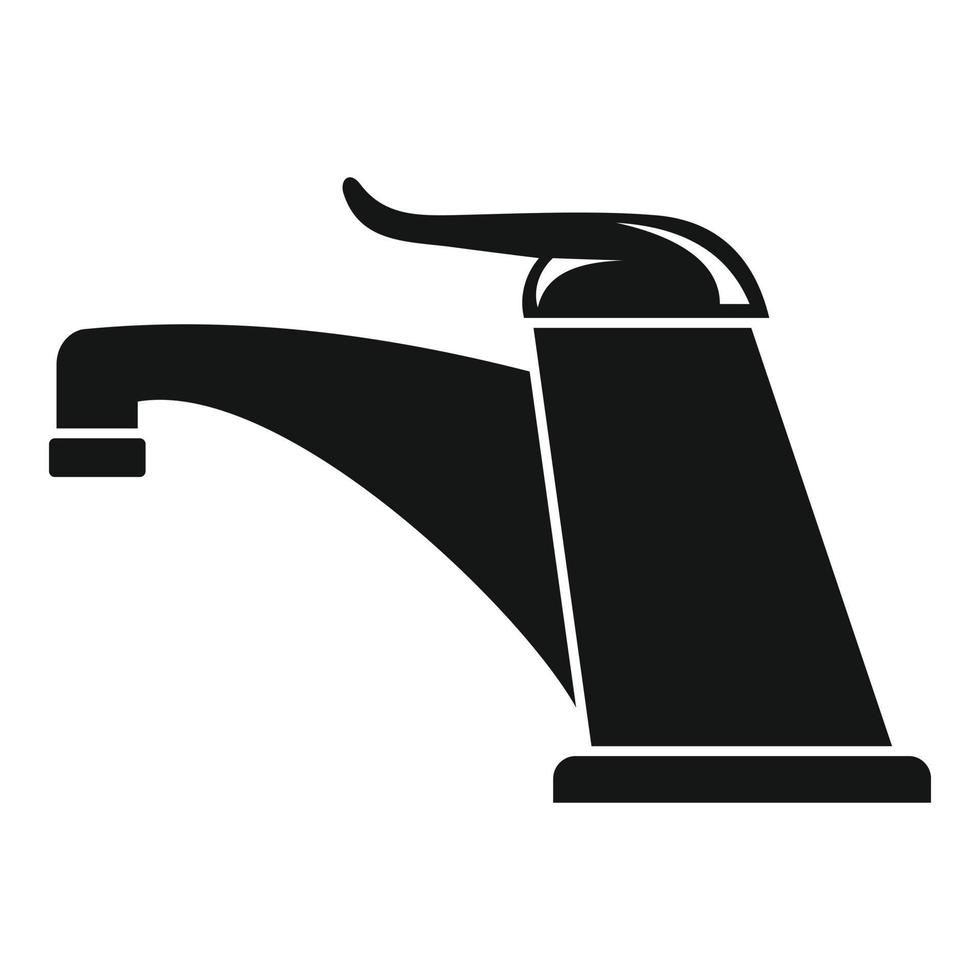 Home water tap icon, simple style vector